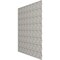 Ekena Millwork 19 5/8in. W x 19 5/8in. H Coralie EnduraWall Decorative 3D Wall Panel Covers 2.67 Sq. Ft. WP20X20CICAB - alternate 3